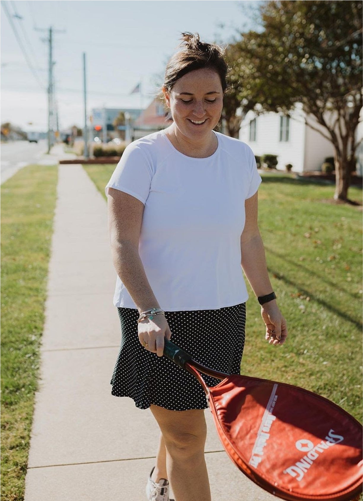 Ultimate Skirt / Skort (Black Polka Dot) 17"