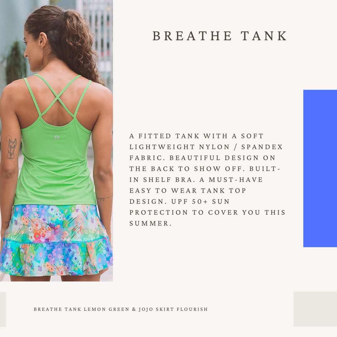 breathe tank lemon green