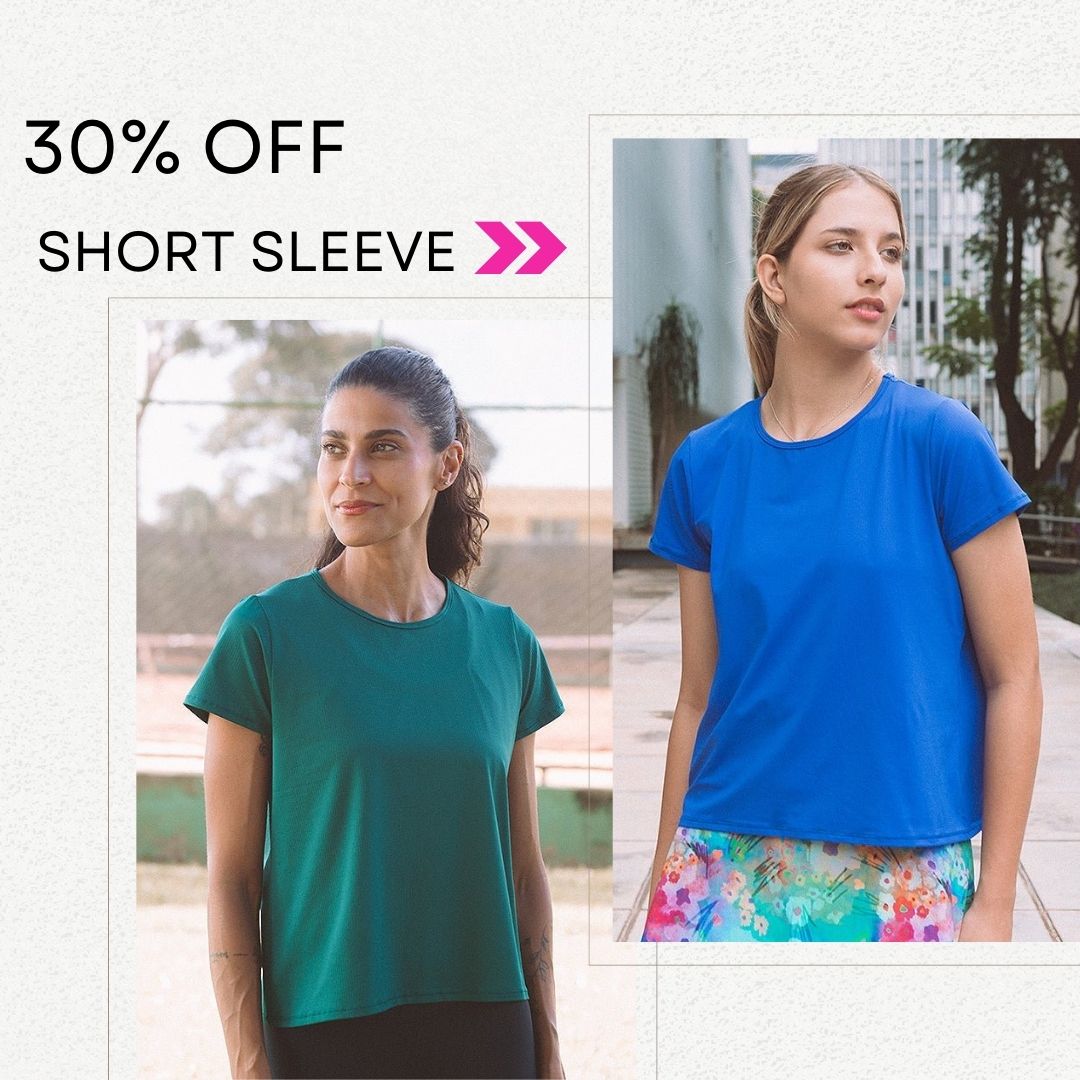 30% off short sleeves 